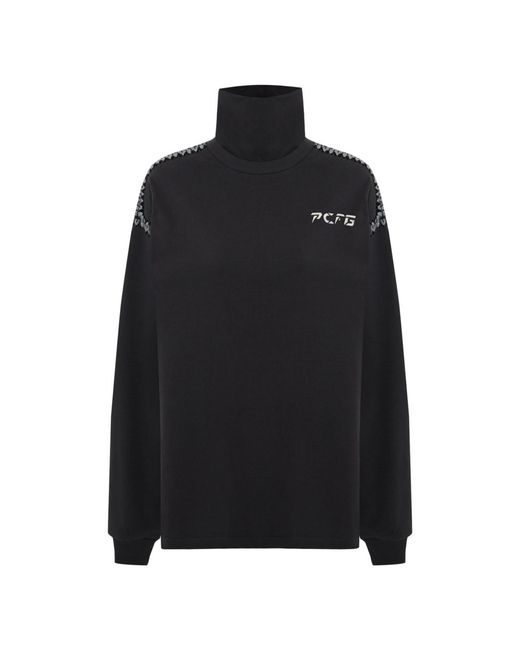 Pcfg Black High Neck Tee