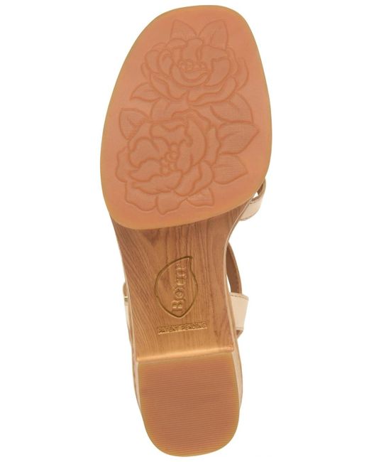 Born Natural Nectar Square Toe Sandals