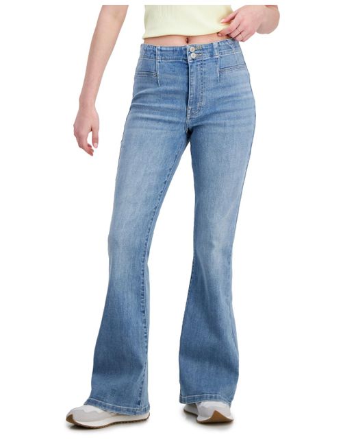 Lucky Brand Blue Stevie High-rise Flare-leg Denim Jeans