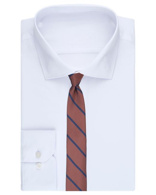 BarIII Purple Crew Stripe Pattern Tie for men