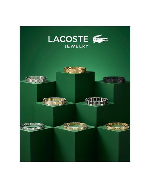 Lacoste Black Metropole Ip Link Bracelet