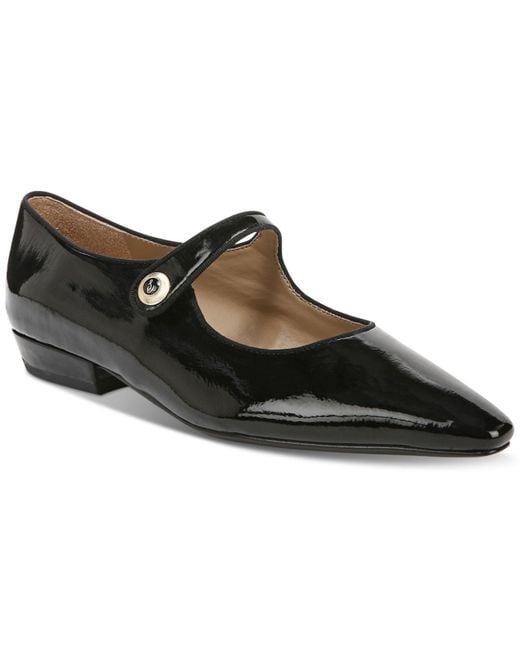 Sam Edelman Jene Pointed Mary Jane Flats in Black Patent (Black) Lyst