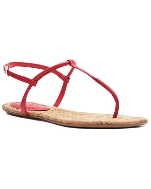 SCHUTZ SHOES Pink Elsha Round Toe Flat Sandals
