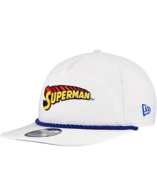KTZ White Superman Golfer Adjustable Hat for men
