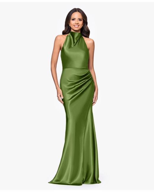 betsy and adam dresses green Betsy and Adam Long Green Prom Dress A25610 Green / 2
