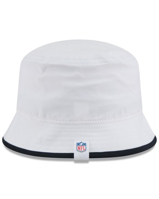 KTZ White Houston Texans 2025 Nfl Training Camp Stretch Bucket Hat for men