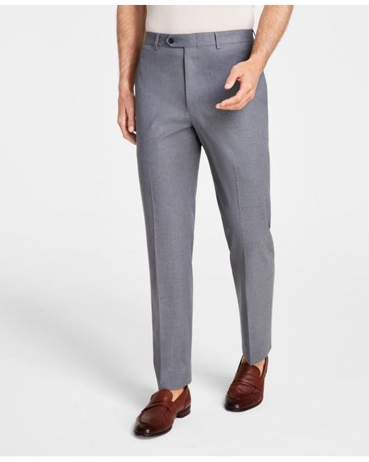 Michael Kors White Solid Classic Fit Pants for men