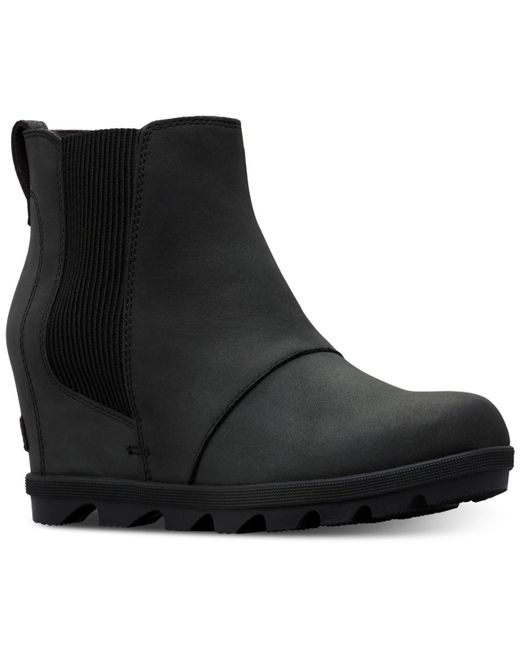 Sorel Joan Of Arctic Wedge Ii Waterproof Chelsea Booties in Black - Lyst