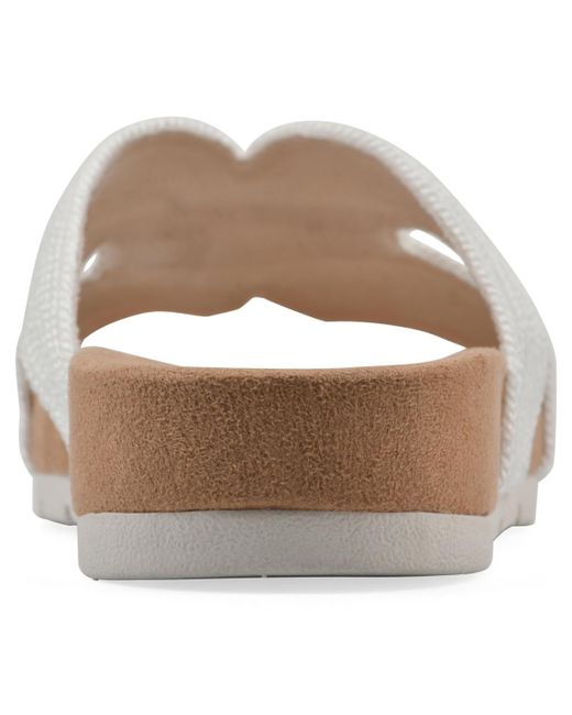 White Mountain White Tindra Slip-on Sandals