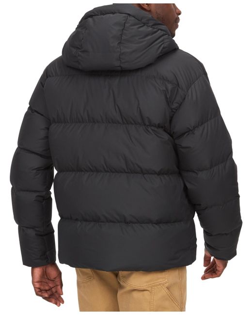 Marmot Black Stockholm Quilted Full-zip Hooded Down Jacket for men