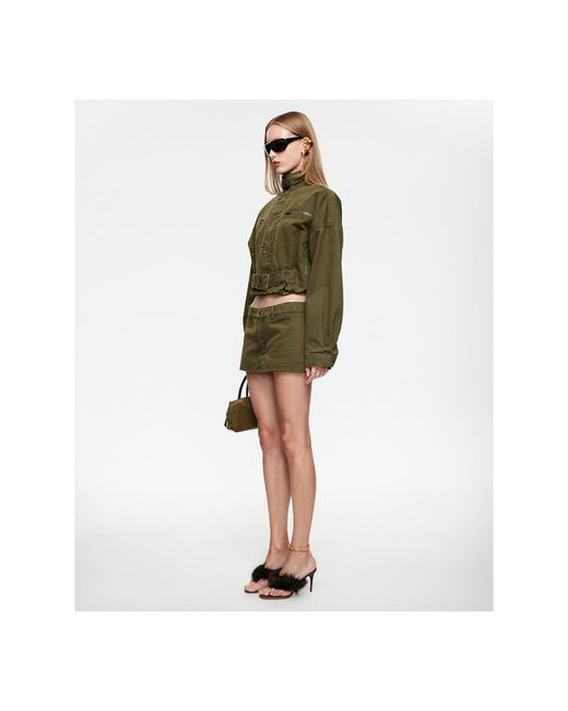 Lioness Green Rinata Funnel Neck Jacket