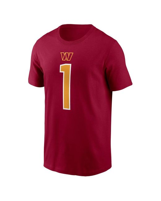 Nike Red Deebo Samuel Sr Washington Commanders Name Number T-shirt for men
