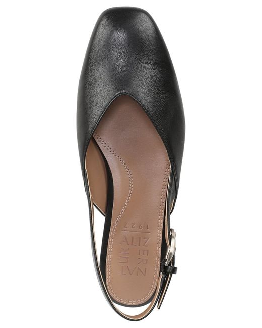 Naturalizer Black Crystal Slingback Flats