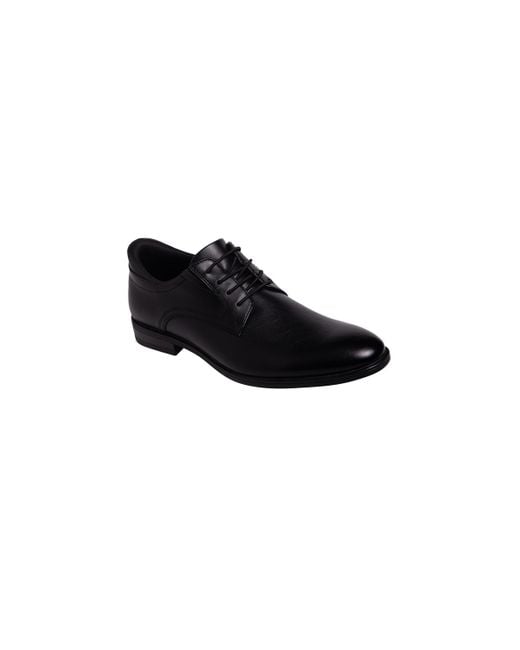 Marc Joseph New York Black State Street Hands-free Slip On Technology Plain Toe Dress Oxfords for men