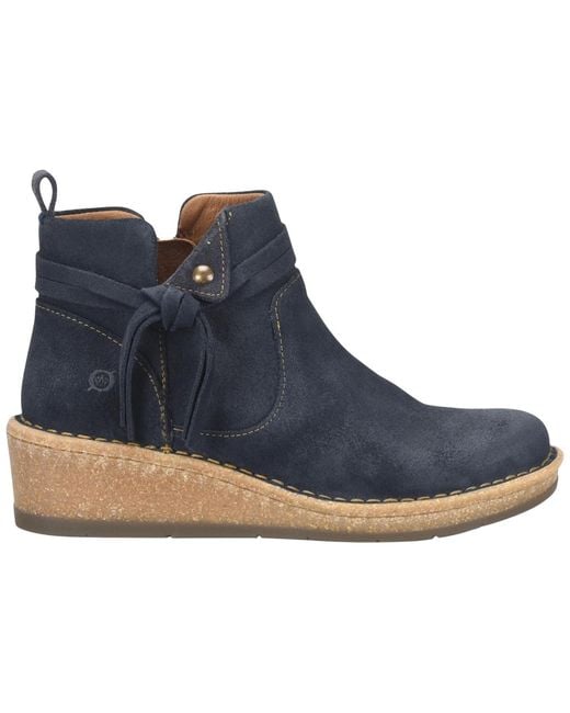 Born Blue Vaughn Round Toe Regular Booties