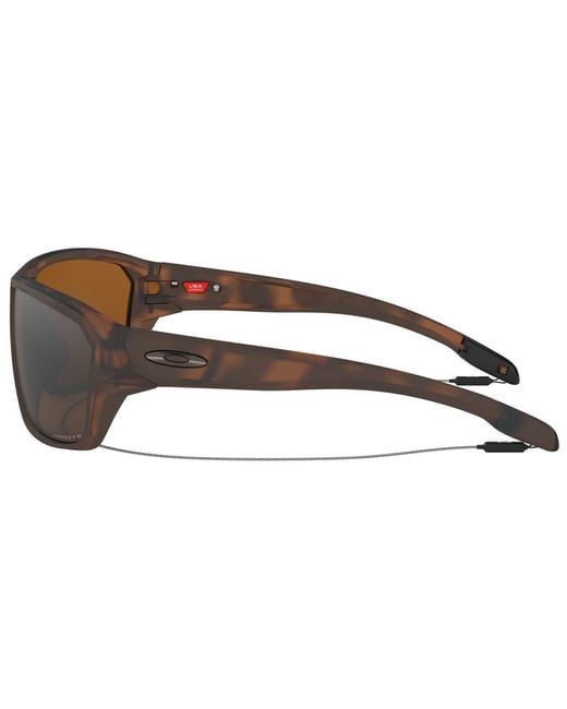 Oakley Brown S Oo9416 Split Shot Rectangular Sunglasses for men