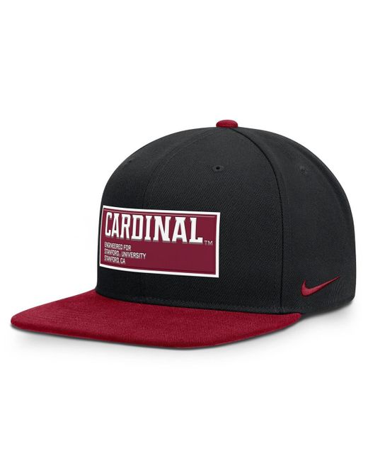 Nike Red Black/scarlet Ohio State Buckeyes 2025 On-field Patch Pro Dri-fit Snapback Hat for men