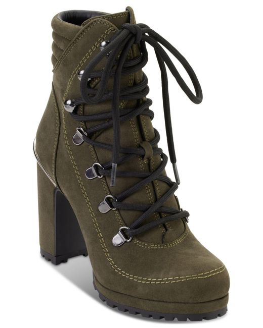 lace up platform block heels