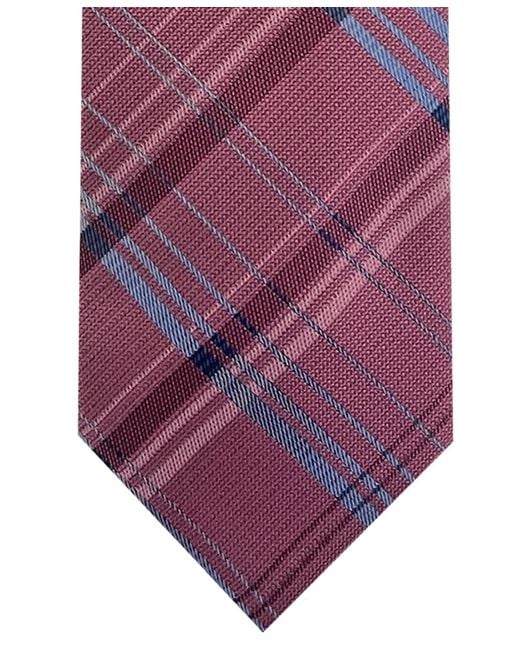 Steve Harvey Purple Van Heusen Plaid Tie for men