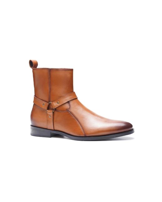 Carlos By Carlos Santana Brown Harley Harness Boots for men