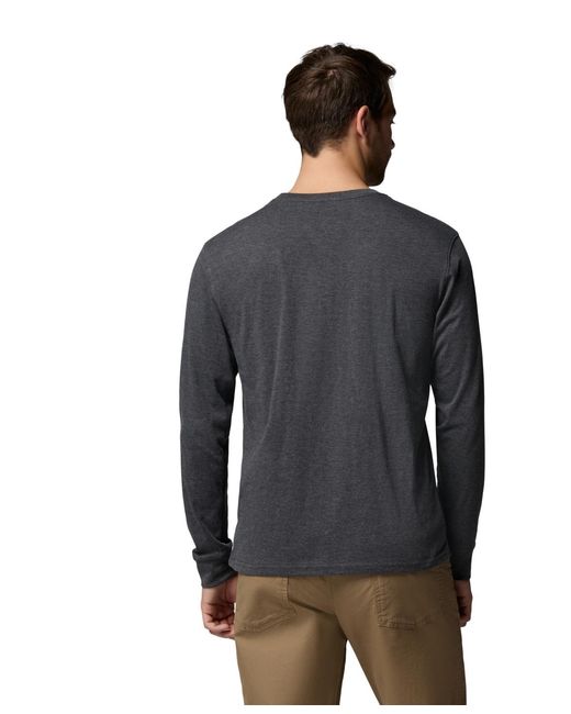 Columbia Gray Fundamental Graphic Long-sleeve T-shirt for men