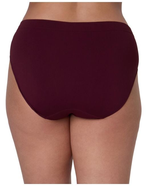 Bali Purple One Smooth U All-over Smoothing Hi Cut Brief Underwear 2362