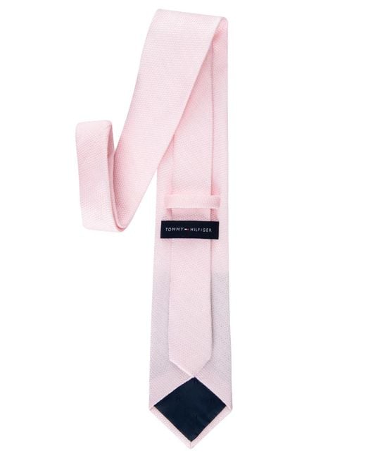 Tommy Hilfiger Pink Calexico Solid Textured Tie for men
