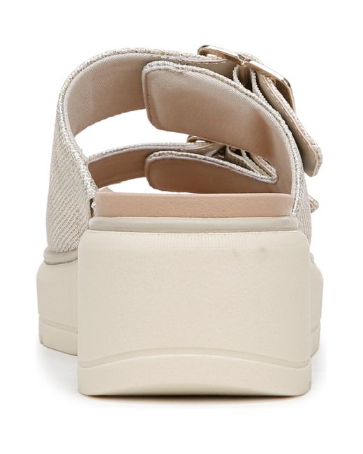 Dr. Scholls White Nice Day Max Og Slide Wedge Sandals