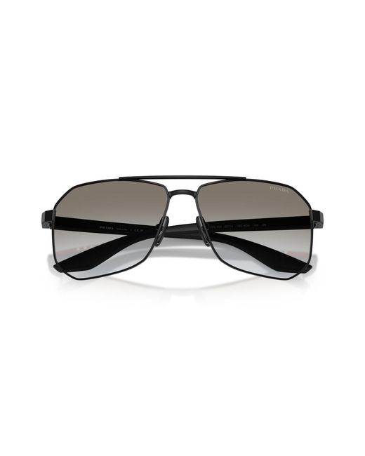 Prada Linea Rossa Black Large Sunglasses for men