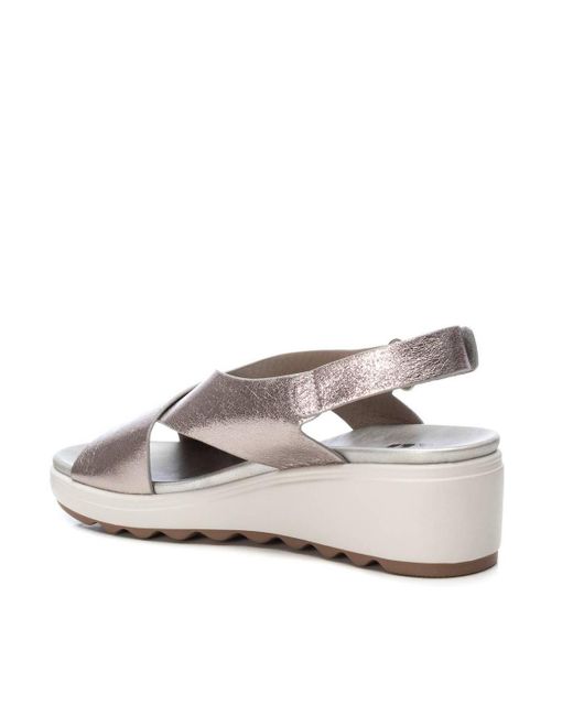 Xti Metallic Wedge Sandals By