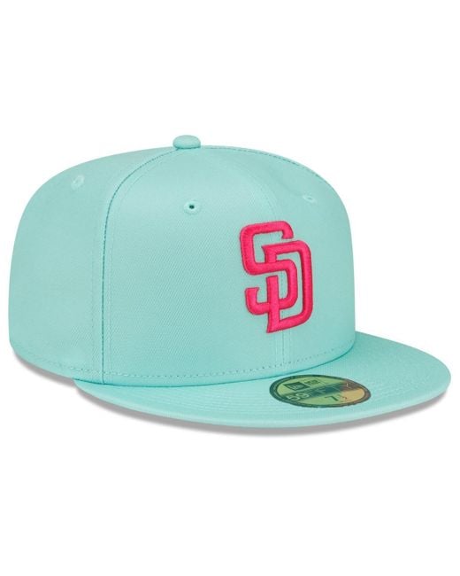 KTZ Green Mint San Diego Padres 2022 City Connect 9fifty Snapback Adjustable Hat for men