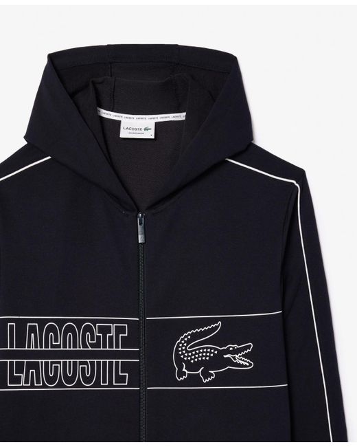 Lacoste Blue Branded Lounge Hoodie for men