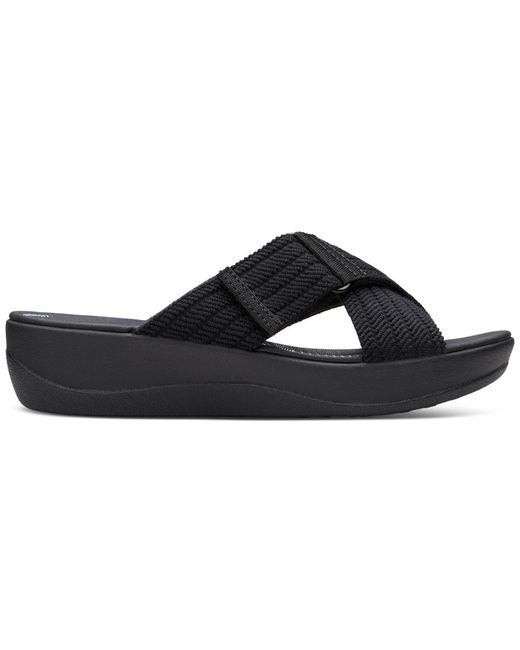Clarks Black Cloudsteppers Arla Wave Sandals