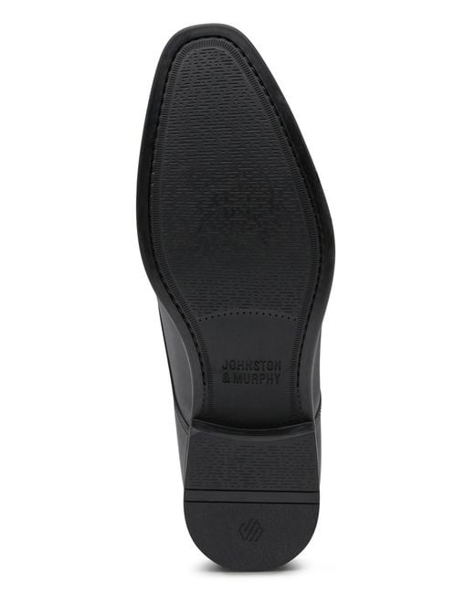 Johnston & Murphy Black Gibbons Cap Toe Oxfords for men