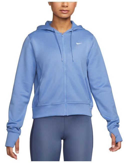 Nike Therma-fit One Full-zip Hoodie in Blue | Lyst