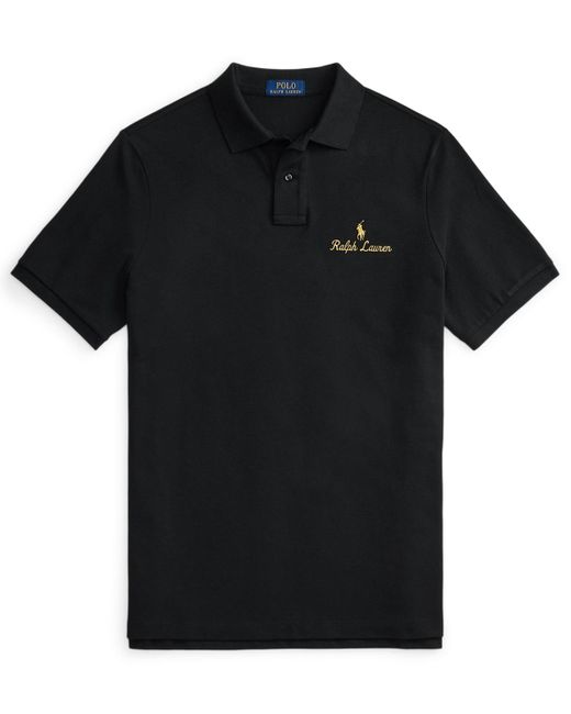Polo Ralph Lauren Black Classic Fit Polo Shirt for men
