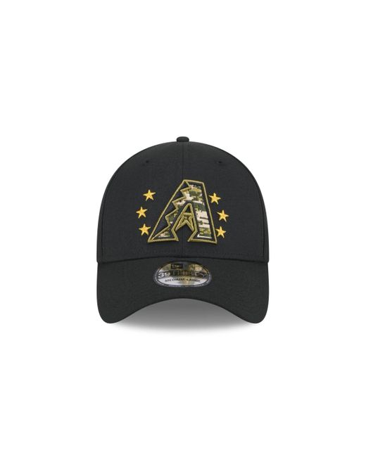 KTZ Black Arizona Diamondbacks 2024 Armed Forces Day 39thirty Flex Hat for men
