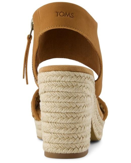 TOMS Brown Majorca Cork Platform Sandals
