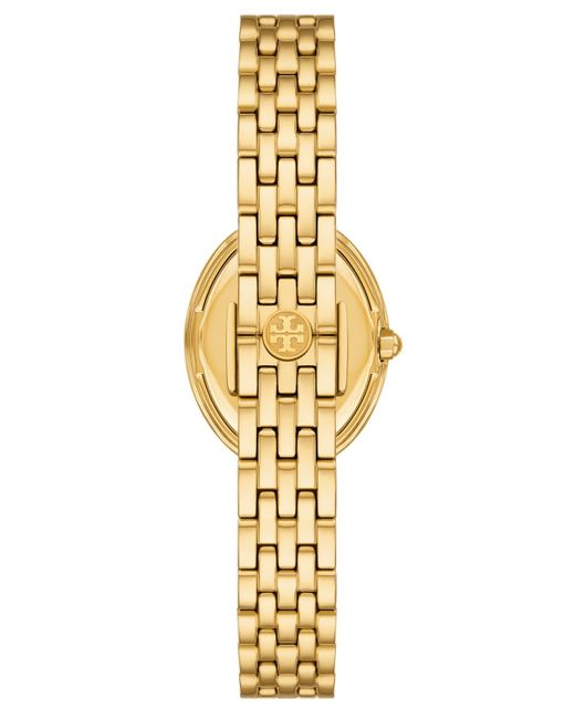 Tory Burch Metallic The Oval -tone Stainless Steel Bracelet Watch