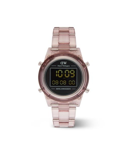 Daniel Wellington White Chronograph Plastic Watch
