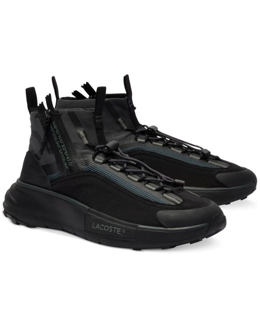 Lacoste Black Audyssor Lite Sock Textile Sneakers for men