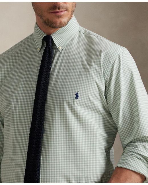 Polo Ralph Lauren Brown Big & Tall Poplin Sport Shirt