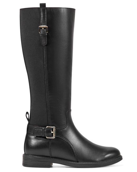 Easy Spirit Jackie Eflex Wide Calf Tall Boots in Black Lyst