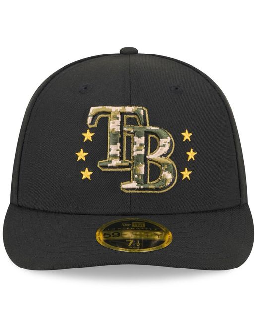 KTZ Tampa Bay Rays 2024 Armed Forces Day Low Profile 59fifty Fitted Hat