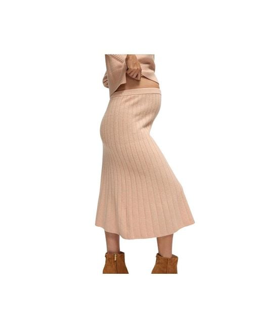 Ingrid & Isabel Natural Ingrid + Isabel Maternity Ingrid + Isabel Knit Sweater Midi Skirt