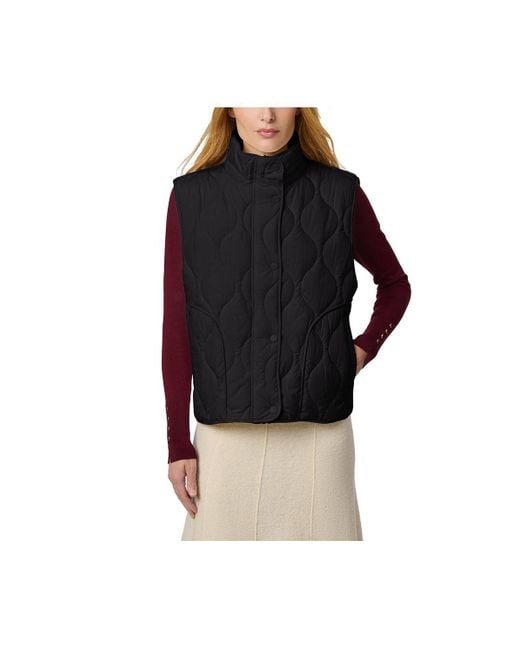 Bernardo Black Boxy Quilted Vest