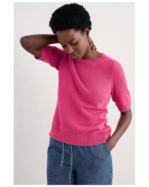 Seasalt Cornwall Pink Studio Top