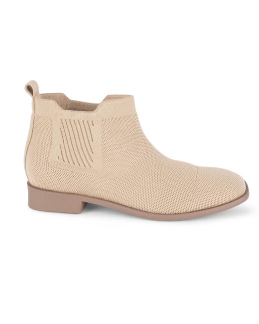 Tahari Natural Roundabout Knit Ankle Boots