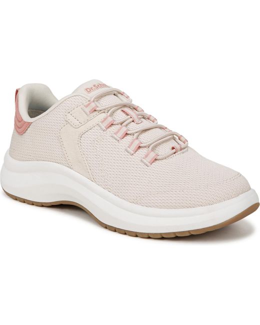 Dr. Scholls White Feel At Ease Plantar Fasciitis Slip On Sneakers