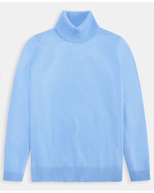 Charter Club Blue 100% Cashmere Turtleneck Sweater